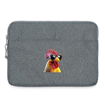 Coq Poulet Papa Poulailler Papa Poulet fermier Poulets - Sacoche pour ordinateur portable 15 pouces - gris chiné - Devant