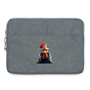 Coq Poulet Papa Poulailler Papa Poulet fermier Poulets - Sacoche pour ordinateur portable 15 pouces - gris chiné - Devant