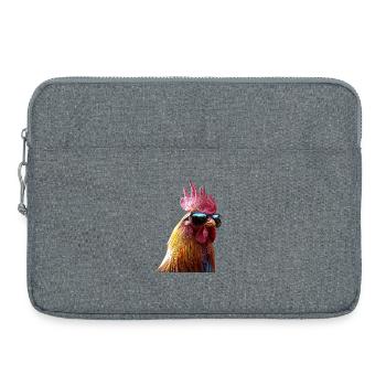 Coq Poulet Papa Poulailler Papa Poulet fermier Poulets - Sacoche pour ordinateur portable 15 pouces - gris chiné - Devant