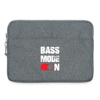 Bass mode on funny - Laptop bag 15" - heather grey - Front