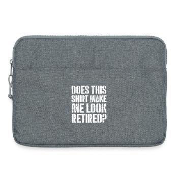Cette chemise me donne-t-elle l’air retraité ? - Sacoche pour ordinateur portable 15 pouces - gris chiné - Devant