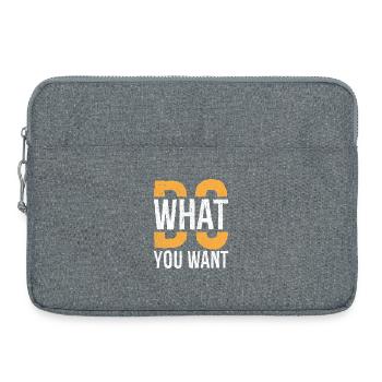Faites ce que vous voulez - Sacoche pour ordinateur portable 15 pouces - gris chiné - Devant