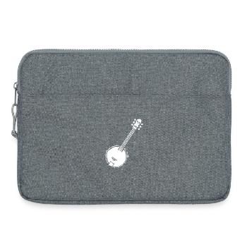 Graphique Banjo Pixel - Sacoche pour ordinateur portable 15 pouces - gris chiné - Devant