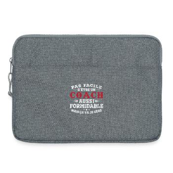 Tolles Geschenk für Amazing Coach - Laptoptasche 15" - Grau meliert - Vorne