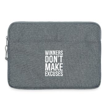winners don't make excuses - Laptoptasche 15" - Grau meliert - Vorne