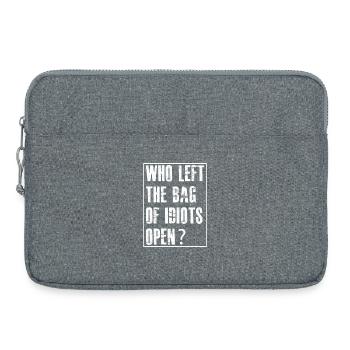 who left the bag - Laptoptasche 15" - Grau meliert - Vorne