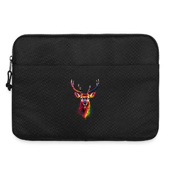 Cerf, Bois, Chasse, Cerf, Renne, Cerf élaphe, Chasseur - Sacoche pour ordinateur portable 15 pouces - noir - Devant