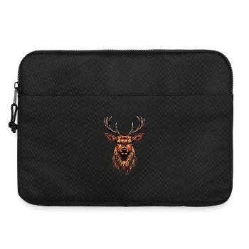 Cerf, Bois, Chasse, Cerf, Renne, Cerf élaphe, Chasseur - Sacoche pour ordinateur portable 15 pouces - noir - Devant