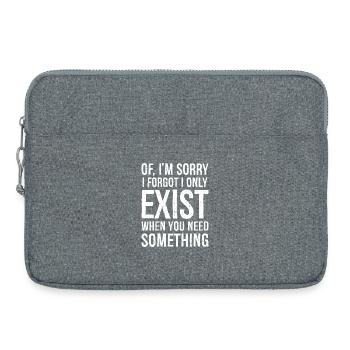 If I'm sorry I forgot I only Exist - Sacoche pour ordinateur portable 15 pouces - gris chiné - Devant