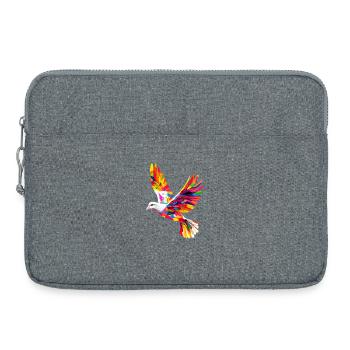 Taube Weiß Frieden Peace Ringeltaube Weiße Tauben - Laptoptasche 15" - Grau meliert - Vorne