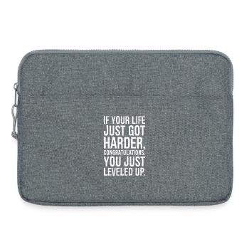 Si votre vie est devenue plus difficile, félicitations - Sacoche pour ordinateur portable 15 pouces - gris chiné - Devant
