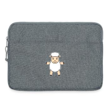 sheep - Laptop bag 15" - heather grey - Front