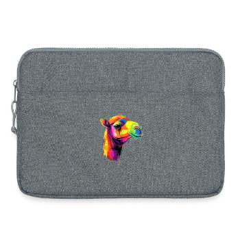 Chameau Dromadaire Camel de Bactriane Cadeau Chameaux - Sacoche pour ordinateur portable 15 pouces - gris chiné - Devant
