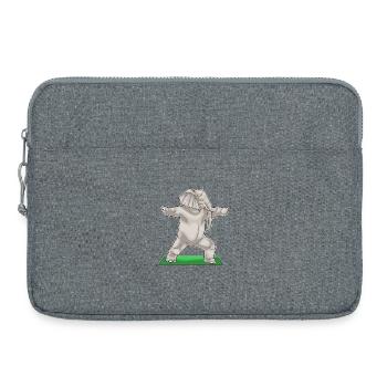Elephant Yoga Fitness Gymnastics - Laptop bag 15" - heather grey - Front