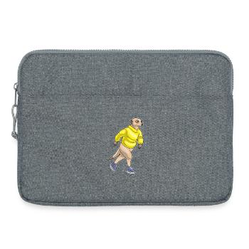 Patins à glace Meerkat - Sacoche pour ordinateur portable 15 pouces - gris chiné - Devant