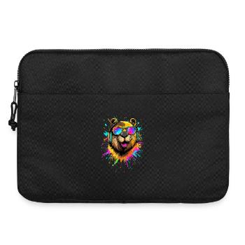 Castor Motif Castor Chuchoter Rongeurs Mignon Castor - Sacoche pour ordinateur portable 15 pouces - noir - Devant