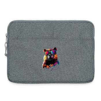 Castor Motif Castor Chuchoter Rongeurs Mignon Castor - Sacoche pour ordinateur portable 15 pouces - gris chiné - Devant