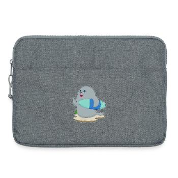 Surf de phoques Surf Surf Surf Été - Sacoche pour ordinateur portable 15 pouces - gris chiné - Devant