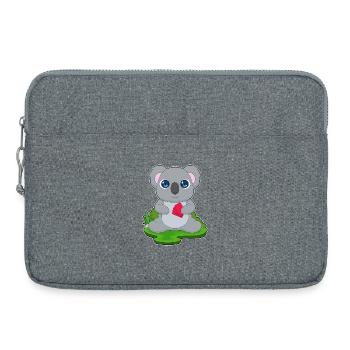 Koala Poker Cartes de poker - Sacoche pour ordinateur portable 15 pouces - gris chiné - Devant