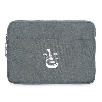 Ukulele Cartoon Look - Laptop bag 15" - heather grey - Front