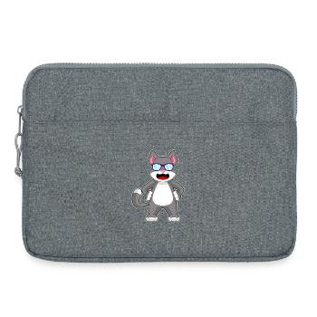 Lunettes de soleil chat - Sacoche pour ordinateur portable 15 pouces - gris chiné - Devant