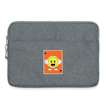 Poker Poker Jetons Cartes de poker - Sacoche pour ordinateur portable 15 pouces - gris chiné - Devant