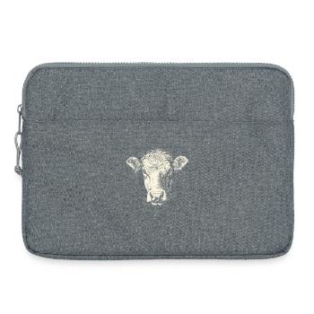 Cow Farmer Beef Milk Vegan Calf Cow Farm Cows - Laptop bag 15" - heather grey - Front