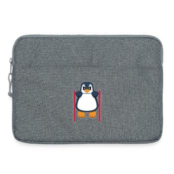 Penguin Bodybuilder Pull-ups Bodybuilding - Laptop bag 15" - heather grey - Front