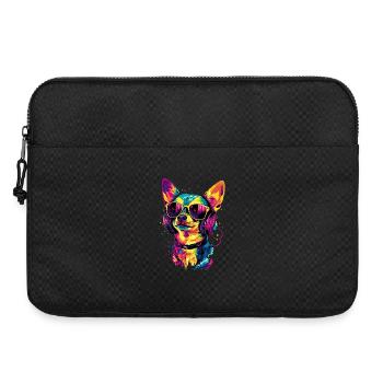 Maîtresse de chien Chihuahua J’aime les chihuahuas mignons - Sacoche pour ordinateur portable 15 pouces - noir - Devant