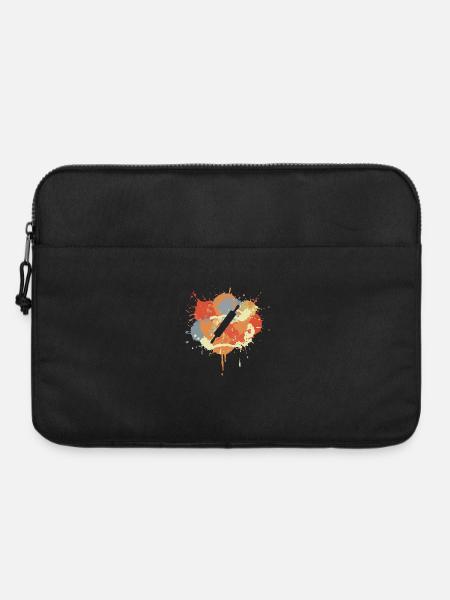 Nudelholz Skizze - Laptoptasche 15" - Schwarz