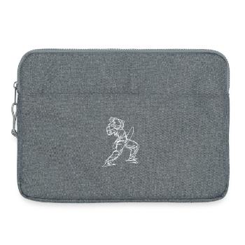 Breakdancer : Dessin au trait - Sacoche pour ordinateur portable 15 pouces - gris chiné - Devant