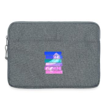 Patin à roulettes - Sacoche pour ordinateur portable 15 pouces - gris chiné - Devant
