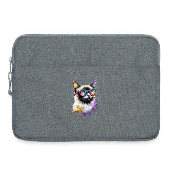 Birma Katze Heilige Birmakatze Süße Birma Katzen - Laptoptasche 15" - Grau meliert - Vorne