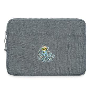 Cheeseburger au poulpe - Sacoche pour ordinateur portable 15 pouces - gris chiné - Devant