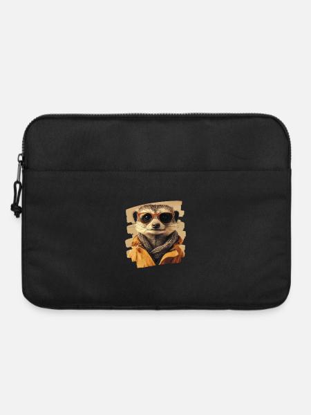 Erdmännchen - Laptoptasche 15" - Schwarz