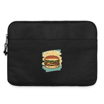 Burger Retro - Laptoptasche 15" - Schwarz - Vorne