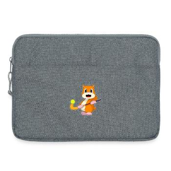 Hamster Feldhockey Hockeyschläger - Laptoptasche 15" - Grau meliert - Vorne