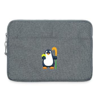 Pinguin Feldhockey Hockeyschläger - Laptoptasche 15" - Grau meliert - Vorne