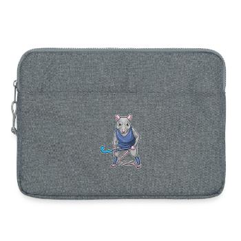 Ratte Feldhockey Hockeyschläger - Laptoptasche 15" - Grau meliert - Vorne