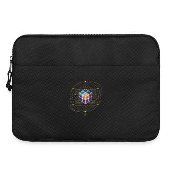 Le cube de Métatron Géométrie sacrée Art cosmique - Sacoche pour ordinateur portable 15 pouces - noir - Devant