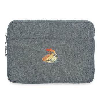 Vintage steam train - Laptop bag 15" - heather grey - Front