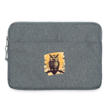 Eule - Laptoptasche 15" - Grau meliert - Vorne