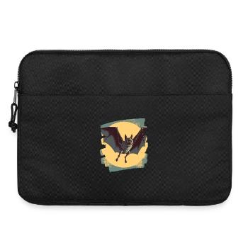 Chauve-souris rétro - Sacoche pour ordinateur portable 15 pouces - noir - Devant