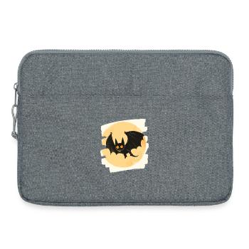 Chauve-souris rétro - Sacoche pour ordinateur portable 15 pouces - gris chiné - Devant