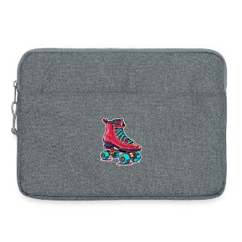 Graphique patins à roulettes - Sacoche pour ordinateur portable 15 pouces - gris chiné - Devant