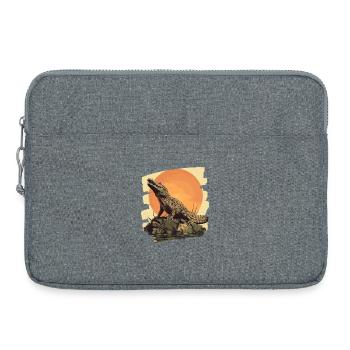Krokodil Retro - Laptoptasche 15" - Grau meliert - Vorne