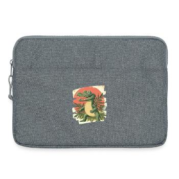Crocodile - Laptop bag 15" - heather grey - Front