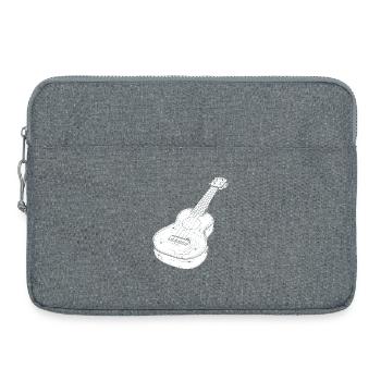 Ukulele Drawing - Laptop bag 15" - heather grey - Front