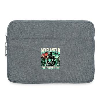 Kein Kampf von Planet B für die Zukunft - Laptoptasche 15" - Grau meliert - Vorne