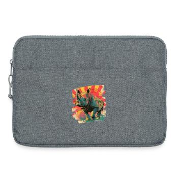 Rhinocéros - Sacoche pour ordinateur portable 15 pouces - gris chiné - Devant